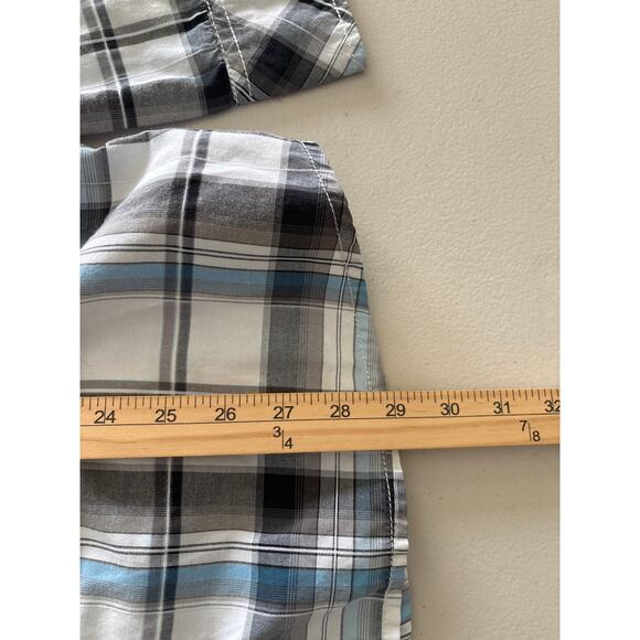 BKE Men's Size Large Western Plaid Pearl Snap Button Up Rodeo Rancher Shirt - Picture 6 of 11